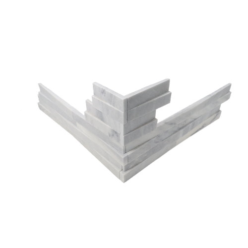 Tile Connection Weave Corner 6in.x24in. Honed Marble 4pc/set Wall Tile